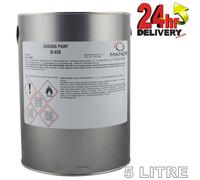 MANOR 5 Litre Coatings Quality Commercial Vehicle Chassis Jet Black Paint A single pack, high gloss chassis coating commercial vehicles and trailers. Overnight dry and tack free in 2-3 hours