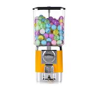 Commercial Vending Machine - 32mm Coin Operated Capsule Dispenser for Kids, Countertop Bubblegum & Candy Dispenser with Keys for Game Stores