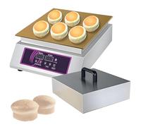 Commercial Waffle Maker 1300w,Non-Stick Souffle Machine, Stainless Dorayaki Baker Pancake Maker,Independent Temp and Time Control