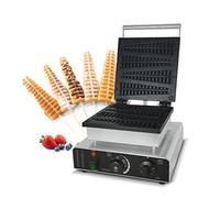 Commercial Waffle Maker - 4-Slice Non-Stick Pine Tree Waffle Iron, Heavy-Duty Cast Iron, 110-240V, Perfect for Restaurants & Home Use, Quick & Easy Delicious Waffles