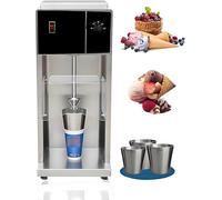 Commercial Yogurt Blender 500W, Stainless Steel Ice Cream Mixer with Adjustable Speed, Portable Countertop Smoothie Machine for Cafe Shop
