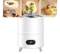 Commercial Yogurt Machine, 8L Stainless Steel Greek Yogurt Maker Machine with Timing & Temperature Control 360° Constant Temperature Fermentation, for Homemade Yogurt Natto Rice Wine white 8L
