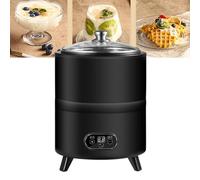 Commercial Yogurt Machine, 8L Stainless Steel Greek Yogurt Maker Machine with Timing & Temperature Control 360° Constant Temperature Fermentation, for Homemade Yogurt Natto Rice Wine black 8L