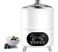 Commercial Yogurt Maker,Automatic Yogurt Fermentation Machine with Time and Temperature Control, 360° Constant Fermentation & 7 Preset Modes, Sweet Rice Wine Maker for Home(White,12L)