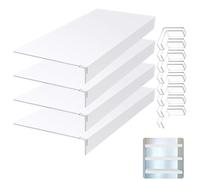 CommercialGrade Removable PVC Shelf Liners 4PC 35"x18" 0.3" Thick Wire Rack Covers for PantryStore nizat Easy to Clean