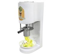 Commerical Spaghetti Ice Cream Maker, Noodles Ice Cream Machine, Electric Pasta Ice Cream Pressing Machine, Stainless Steel, 4 Molds Nozzle, 420ml Hopper, for Gelato & Dessert Shops 220V