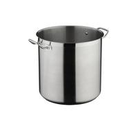 Commichef+ 32Cm Stainless Steel Stock Pot Without Lid, 25.7L, Extra Large Professional Cooking Pot, Induction Compatible