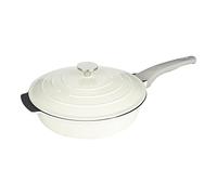 Commichef All in One Pan, Cream, Cast Aluminium, With Lid, Non-Stick, Suitable for Frying, Grilling, Sautéing and More, 28cm, XP-ALL28CR