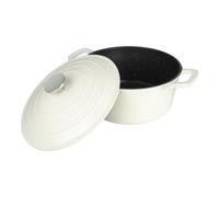 Commichef Cast Aluminium Casserole Dish - Cream - 24Cm - 5L