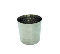 Commichef Miniature Cookware 18/10 Stainless Steel Mini Chip Cup, Hammered Finish