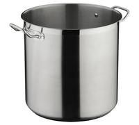 Commichef Plus Superior Blend Stainless Steel Deep Stock Pot without Lid, Strong Corrosion Resistance, 24cm, 10.9L