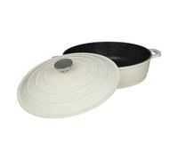 Commichef Shallow Cast Aluminium Casserole Dish - Cream - 28Cm - 4.5L