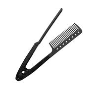 COMMING COUMK - Durable PVC Material, Anti Slip Handle, V Shaped Hair Straightener Somb, Professional Hair Straight Comb | Salon Hairdresser Somb for Women Girls Salon