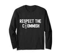 Commissioner Draft Fantasy Football Respect The Commish Long Sleeve T-Shirt