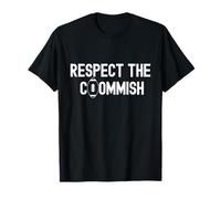 Commissioner Draft Fantasy Football Respect The Commish T-Shirt