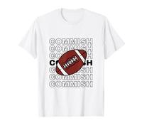 Commissioner Draft Fantasy Football Respect The Commish T-Shirt