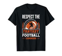 Commissioner Draft Fantasy Football Respect The Commish T-Shirt