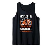 Commissioner Draft Fantasy Football Respect The Commish Tank Top