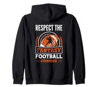 Commissioner Draft Fantasy Football Respect The Commish Zip Hoodie