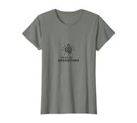 Commissioner Head of Operations Brain Crown Leadership T-Shirt, Women, Olive Heather, XS