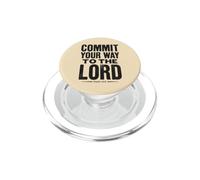 Commit Your Way To The Lord Psalm 37:5 Bible Verse PopSockets PopGrip for MagSafe