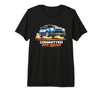 Committed Off-Road Rally Tee Dirt Trail AWD Design Rally Car Premium T-Shirt