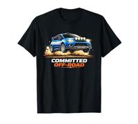 Committed Off-Road Rally Tee Dirt Trail AWD Design Rally Car T-Shirt