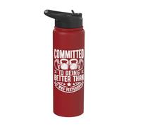 Committed to Being Better Than I was Yesterday Stainless Steel Insulated Water Bottle