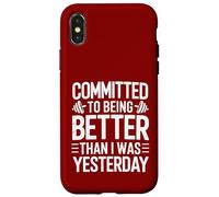 Committed to Better Workout Motivation Case for iPhone X/XS