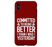 Committed to Better Workout Motivation Case for iPhone XS Max