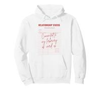 Committed To My Library Card Relationship Single Reader Pullover Hoodie