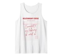 Committed to My Library Card Relationship Single Reader Tank Top