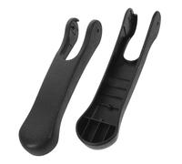 Commode Arm Pads 2pcs Plastic Black Bath Chair Accessories