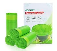 Commode Liners for Bedside Commode Vanilla Scented 100pcs Disposable Bags Universal Fit Most Standard Toilet Chair Bucket