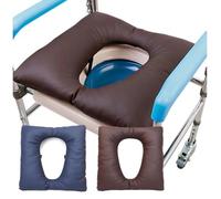 Commode Toilet Chair Cushion,Raised Toilet Seat Cushion Buffer,Folding Shower Seat Cushion,Bidet Attachment for Toilet,Toilet Stool Height Raiseroms, Surgery Must Haves,Bed Sore Cushion Brown