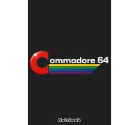 Commodore 64 Logo Notebook: Matte Finish Cover, Diary, 6x9 120 Pages, Planner, Lined College Ruled Paper, Journal
