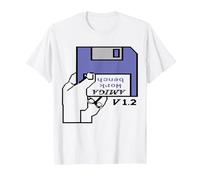 Commodore - AMIGA 500 Workbench Diskette T-Shirt, Men, White, XX-Large