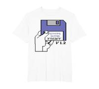 Commodore - AMIGA 500 Workbench Diskette T-Shirt, Men's Big and Tall, White, 2X Tall