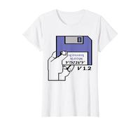 Commodore - AMIGA 500 Workbench Diskette T-Shirt, Women, White, XX-Large