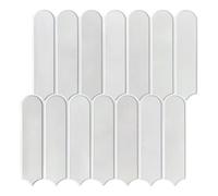 Commomy 10 Pcs 3D Peel and Stick on Tiles,11'8 x 11'8 Matt UrltraLight PVC Ligjt Grey Self Adhesive Wall Tiles for Kitchen, Bathroom, Living Room, Bedroom, RV