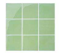 Commomy 10 pcs Upgrade Thicker Stick on Tiles - 12" x 12" 3D Sage Green Peel and Stick Wall Tiles Backsplash for Kitchen and Bathroom, Square Self Adhesive Tile Stickers for Living Room, Fireplace