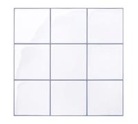 Commomy 10 pcs Upgrade Thicker Stick on Tiles - 12" x 12" 3D White Peel and Stick Wall Tiles Backsplash for Kitchen and Bathroom, Square Self Adhesive Tile Stickers for Living Room, Fireplace