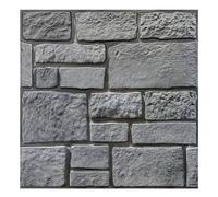 Commomy 10pcs Faux Stone 3D Wall Panels - 11.8" x 11.8" Peel and Stick Tiles Lightweight Thin Tiles PVC Brick Stone Wallpaper for Interior Bedroom,Living Room,Kitchen,RV,Quick Home Wall Decor