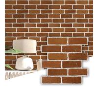 Commomy 3D Faux Brick Peel and Stick - 10 pcs 11.8”x 11.8”Small Size PVC Brick Wall Panels Brick Wallpaper Backsplash Tiles for Kitchen,Bathroom,Bedroom,Living Room,RV