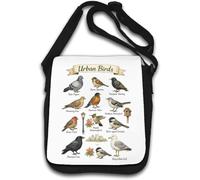 Common Birds Found in Urban Environments Shoulder Bag White