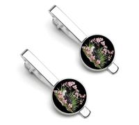 Common Butterfly Flowers Tie Clips for Men Shirt Necktie Bar Pinch Mens Suit Tie Accessories Silver Tack Pins Cufflinks