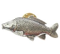 Common Carp Lapel Pin Badge In Velvet Pouch Or Gift Box With Free Engraving 80
