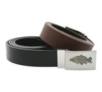 Common Carp Leather Belt with Metal Alloy Buckle Black or Brown Novelty Gift 80