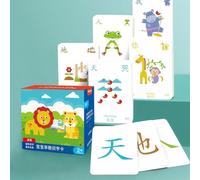 Common Chinese Characters Flashcards Essential Learning Aid for Mandarin Hieroglyphic Pinyin Stroke Order for Beginners Early Education Chinese