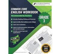 Common Core English Workbook: Grade 3